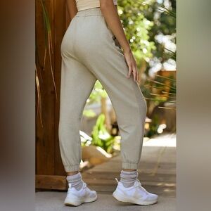 Varley Light Gray Track Pants